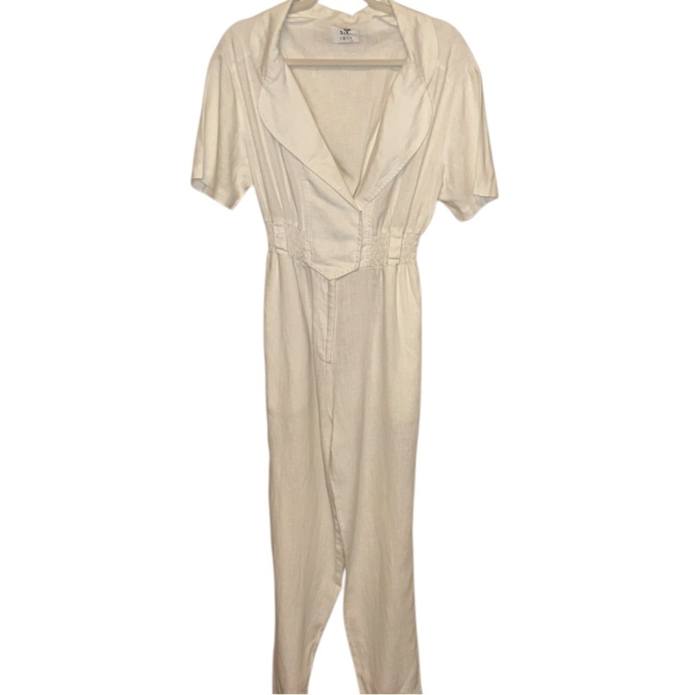 SIR the label White Short Sleeve Jumpsuit